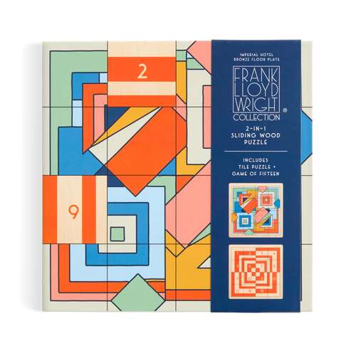 Frank LLoyd Wright Imperial Hotel 2 in 1 Sliding Wood Puzzle