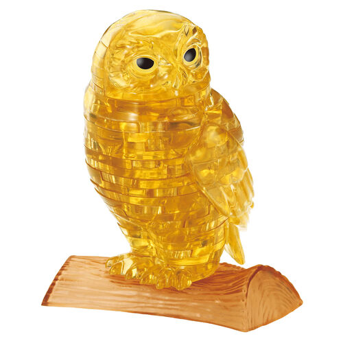 3D Gold Owl Crystal Puzzle