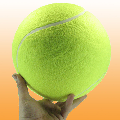 Giant Tennis Ball Just like a normal tennis ball on much, much bigger!