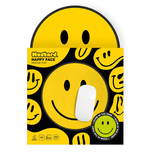 Happy Face Desk Mouse Pad