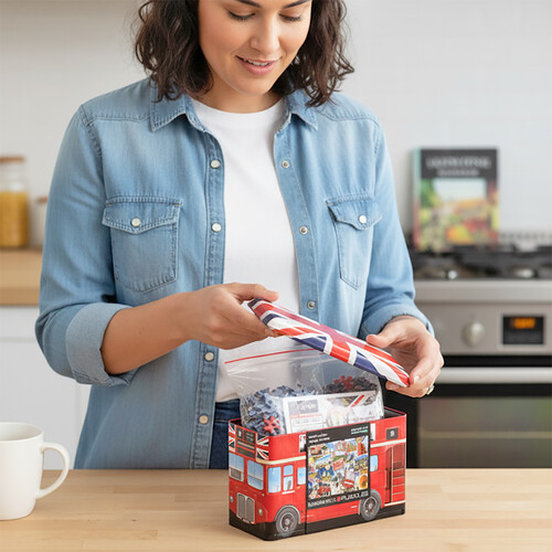 London Bus Tin with 550pc Puzzle