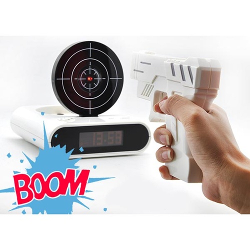 Laser Target Alarm Clock Start The Day With A BANG