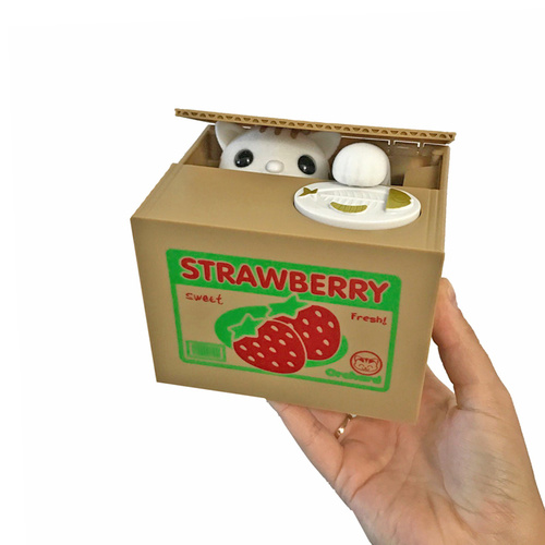 Little Cat Mischief Savings Box | Watch as she sneaks out and