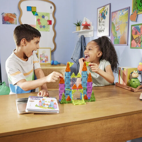 microMAGS Magna Tiles 55pc Deluxe Travel Set