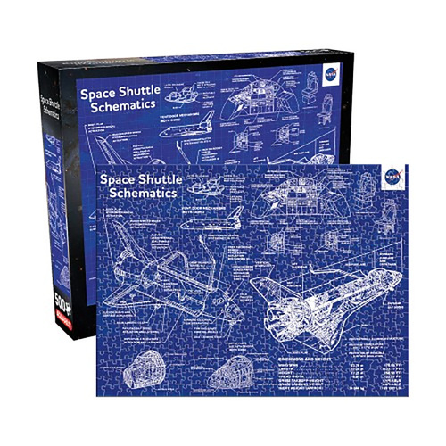 NASA Shuttle Schematics 500pc Jigsaw Puzzle