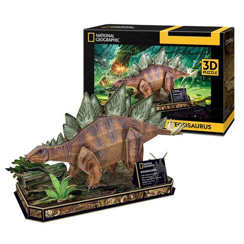 National Geographic Stegosaurus 62 pc 3D Paper Model Kit