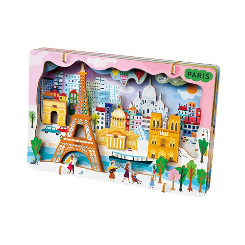 Paris 3D Cityscape Wooden Kit