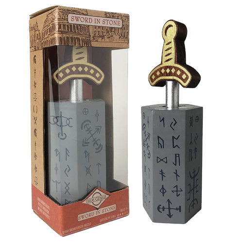Project Genius Sword in Stone Wooden Puzzle