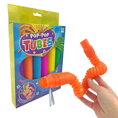 Pop Pop Tubes 6 Pack Your goto toy for playtime!