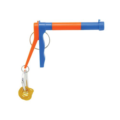 Rubber Band Launcher Launcher, 100 Bands, Keychain, Pen
