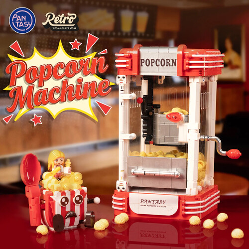 Retro Collection Popcorn Machine Construction Set