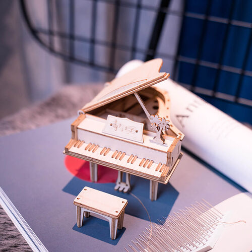 ROKR Mini Grand Piano Model Kit
