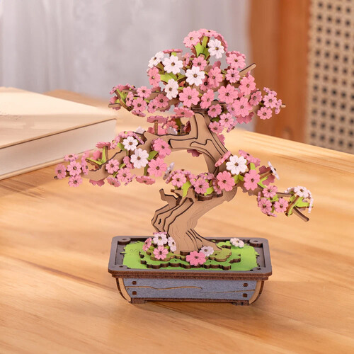 Rolife Sakura Bonsai Model Kit