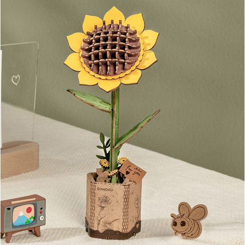 Rowood Sunflower Wooden Bloom Craft Kit