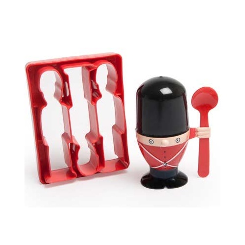 Soldier Egg Cup and Toast Cutter Create your own delicious army of