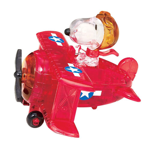 3D Snoopy Flying Ace Crystal Puzzle