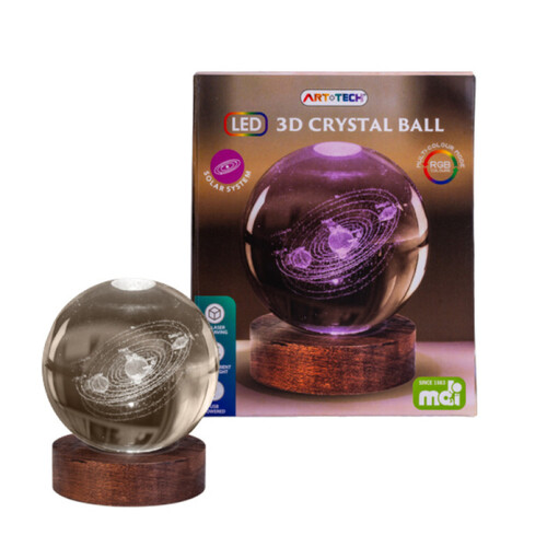 Solar System 3D LED Crystal Lamp
