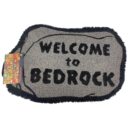 The Flintstones Welcome to Bedrock Door Mat