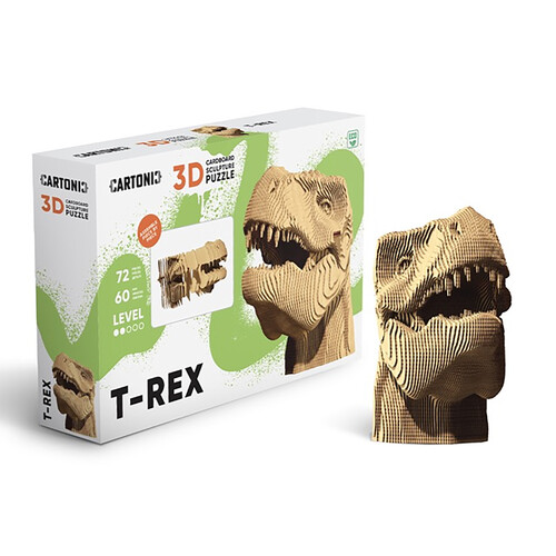 T Rex Cardboard 3D Puzzle