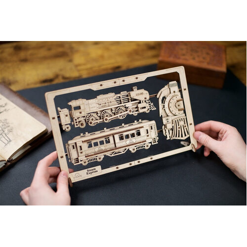 UGears Steam Express 2.5D Wooden Puzzle Kit