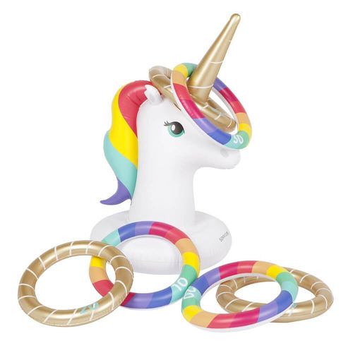 Unicorn Inflatable Ring Toss Game A classic game with a magical twist