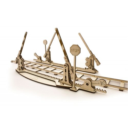 UGears Rails and Crossing Wooden Model Kit