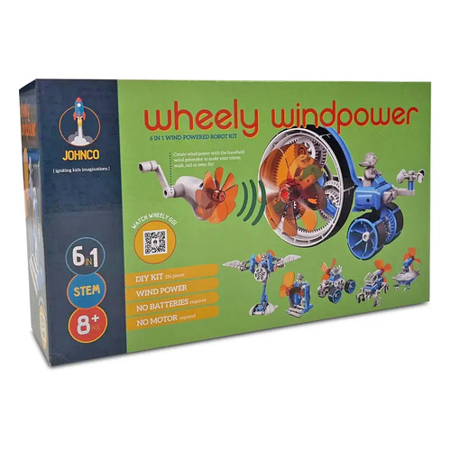 Wheely Windpower 6 in 1 Wind Powered Robot